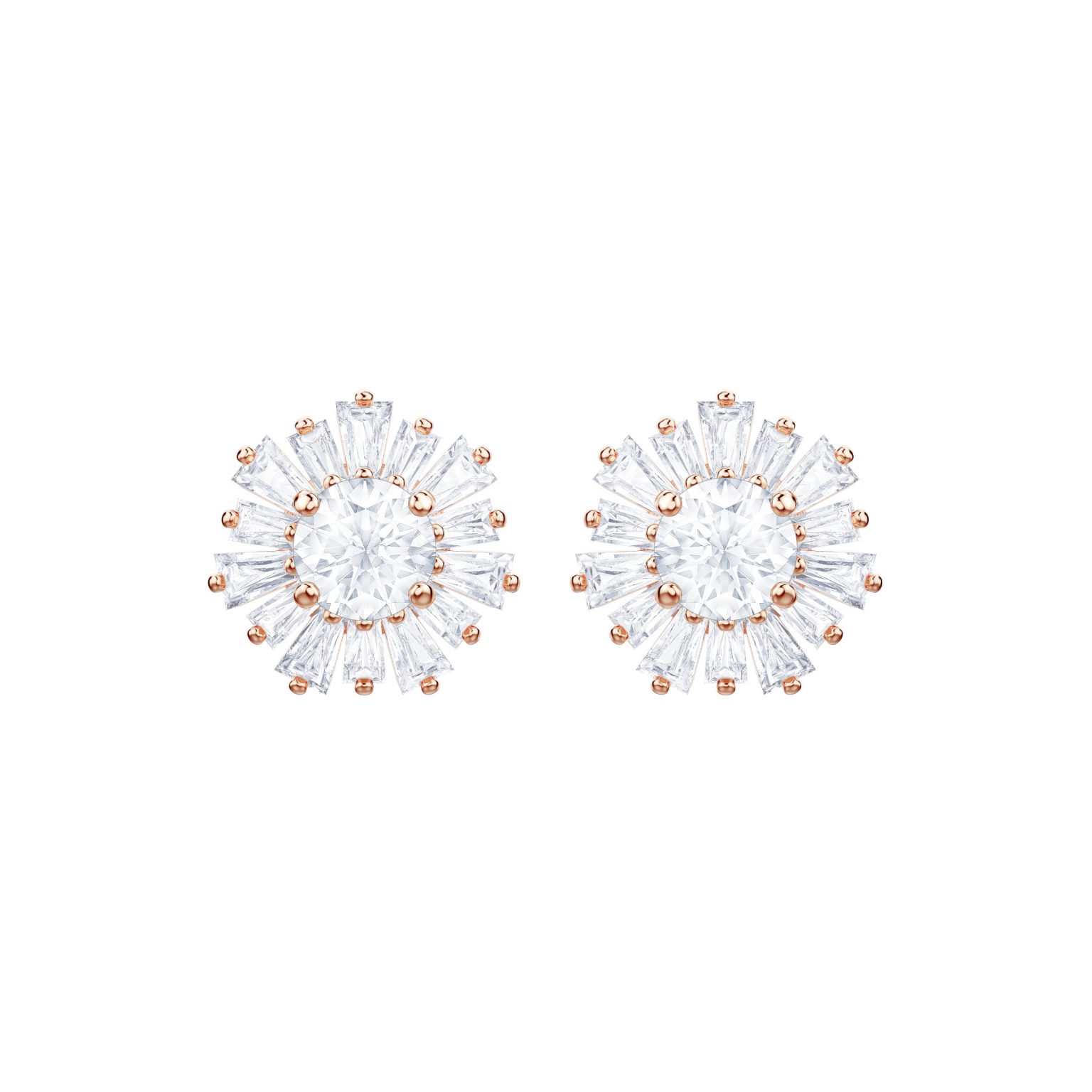 sunshine-pierced-earrings-white-rose-gold-tone-plated-thompson-s