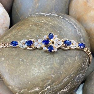 115-17833 SAPPHIRE & DIAMOND BRACELET