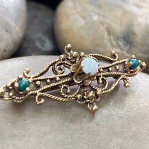 115-16117 BROOCH OPAL/TURQUOISE