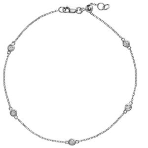 Diamond Chain Bracelet (White)
