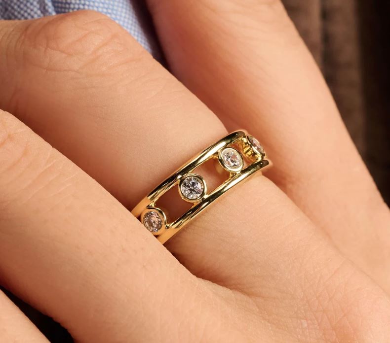 Open Circle Zirconia Ring - Image 3