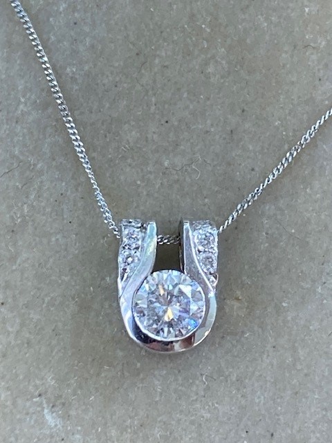 116-13772 Ruby and Diamond Pendant