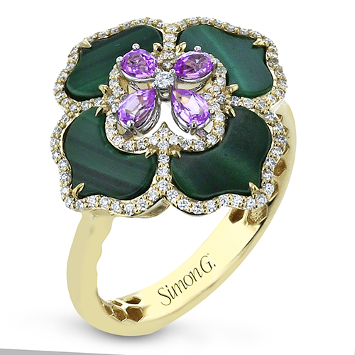 Simon G. LR4053 Malachite Ring