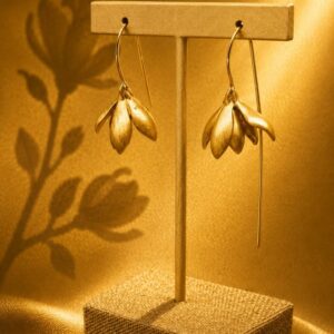 Magnolia Mini Dangly Earrings– From the Botanical Garden Collection