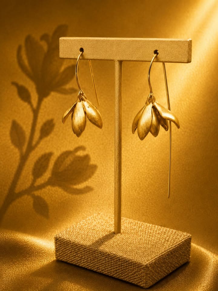 Magnolia Mini Dangly Earrings– From the Botanical Garden Collection