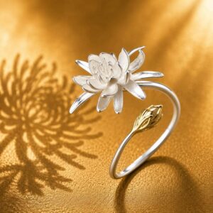 Chrysanthemum Flower Wrap-Around Ring – From the Botanical Garden Collection