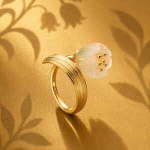 Lily of the Valley Wrap-Around Ring – From the Botanical Garden Collection