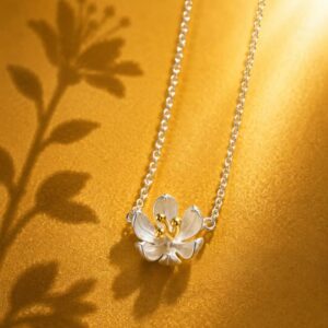 Mini Lotus Necklace– From the Botanical Garden Collection