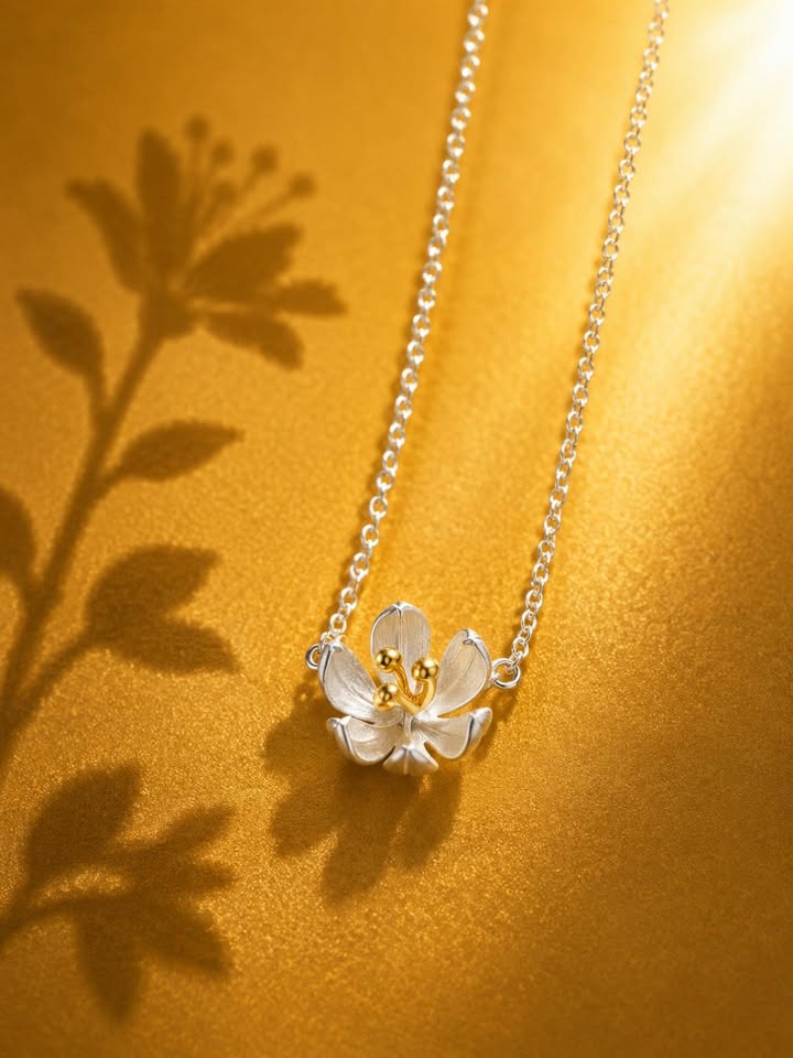 Mini Lotus Necklace– From the Botanical Garden Collection