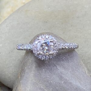 115-17354 Triple Halo Engagement Ring