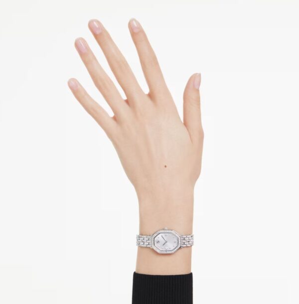 Dextera Octagon watch Swiss Made, Metal bracelet, Silver Tone, Stainless steel - Image 2