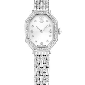 Dextera Octagon watch Swiss Made, Metal bracelet, Silver Tone, Stainless steel