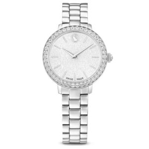 Watch Swiss Made, Metal bracelet, Silver Tone, Stainless steel