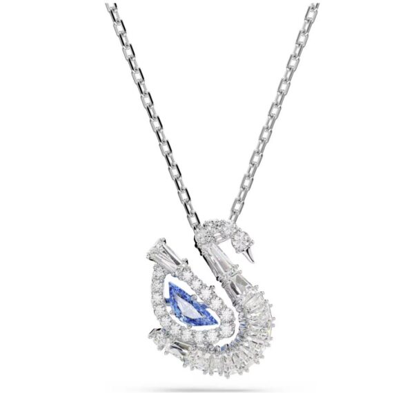 Swan pendant Mixed cuts, Swan, Blue