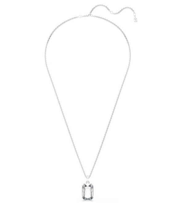Millenia pendant Octagon cut, White, Rhodium plated - Image 2