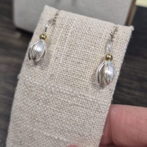 Snowdrop Flower Earrings in Silver – From the Botanical Garden Collection