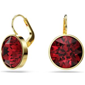 Bella drop earrings Round cut (RED)