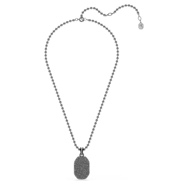 Dextera Octagon pendant Octagon shape, Round cut, Black, Ruthenium plated - Image 3