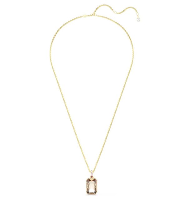 Millenia pendant Octagon cut, Caramel, Gold-tone plated - Image 2