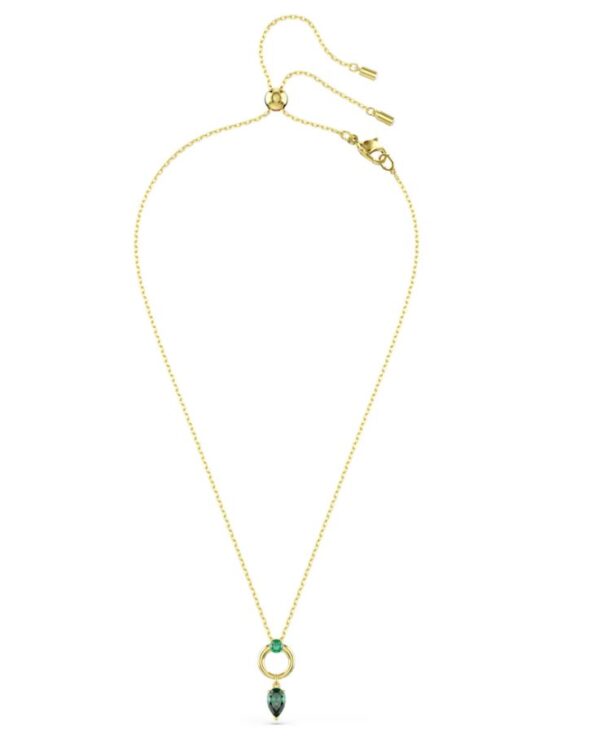 Mesmera pendant Mixed cuts, Green, Gold-tone plated - Image 2