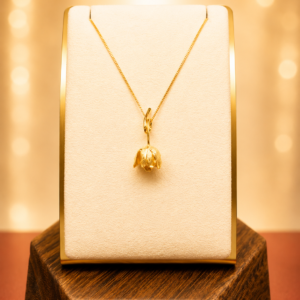 Gold plated Tulip Pendant– From the Botanical Garden Collection