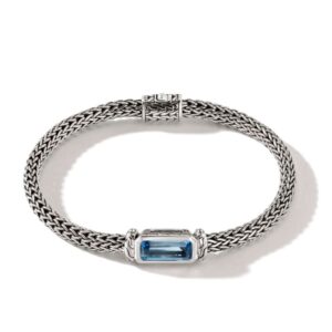 Icon Bracelet, Sterling Silver, Gemstone, 5MM (Medium)