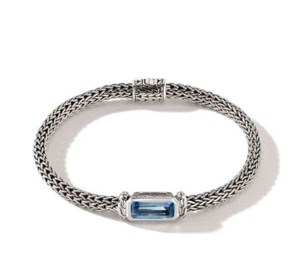 Icon Bracelet, Sterling Silver, Gemstone, 5MM (Medium)