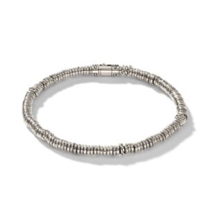 Heishi Bracelet, Sterling Silver