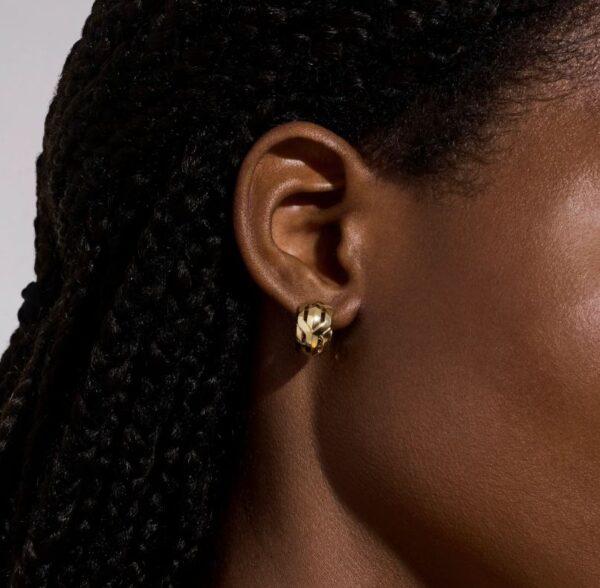 Icon 50 Hoop Earrings, Gold, 15MM - Image 2