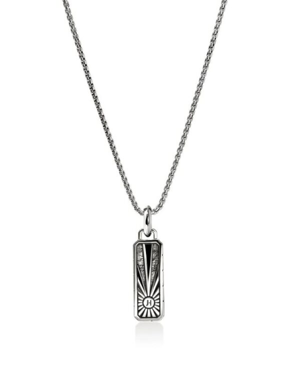 Black Onyx Talisman Necklace, Sterling Silver - Image 2