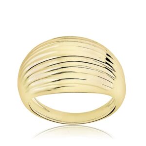 DOME GROOVED BAND IN YELLOW