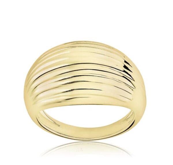 DOME GROOVED BAND IN YELLOW