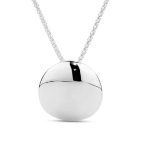 BOLD BUTTON NECKLACE IN WHITE