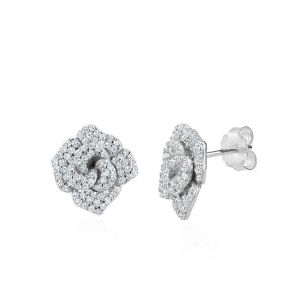 Pave Flower Power Studs