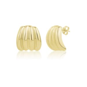 GROOVED BOLD STUDS IN YELLOW