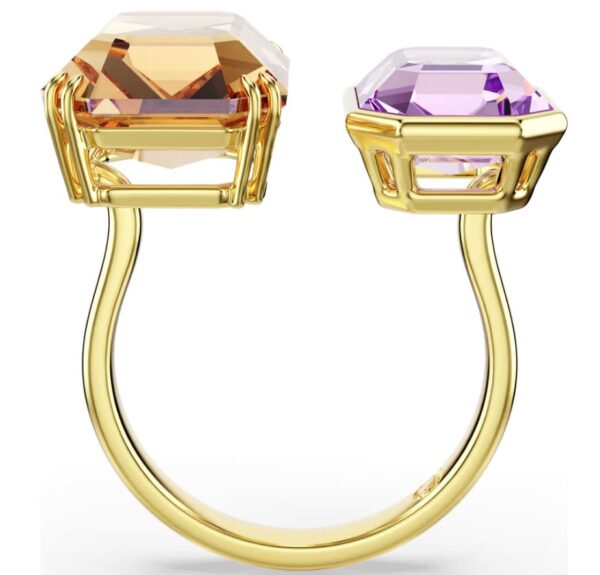 Millenia open ring Octagon cut, Multicoloured, Gold-tone plated (55) - Image 2