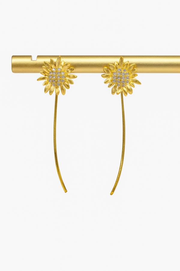 Sunflower Dangly Earrings– From the Botanical Garden Collection