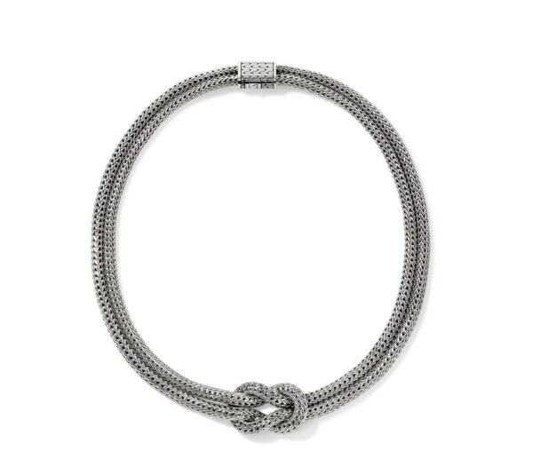 Love Knot Necklace, Sterling Silver, 10MM (16INCHES)