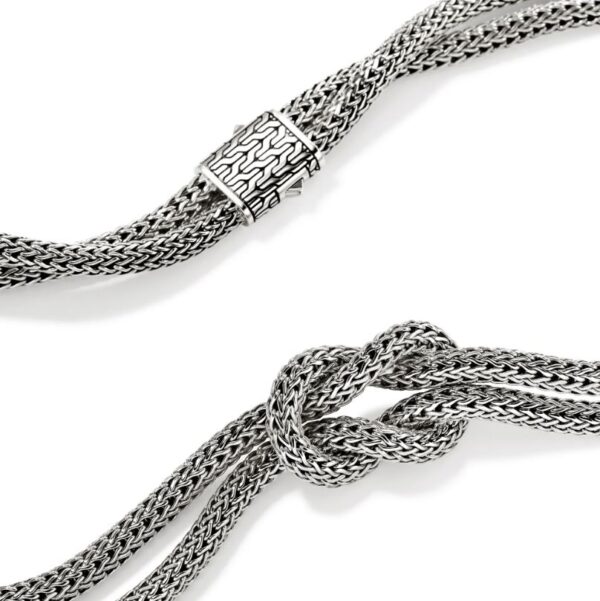 Love Knot Necklace, Sterling Silver, 10MM (16INCHES) - Image 2