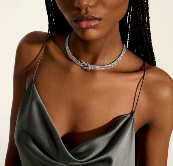 Love Knot Necklace, Sterling Silver, 10MM (16INCHES) - Image 3