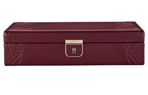 WOLF X LIBERTY Ianthe Medium Jewellery Box - Burgundy - Image 5