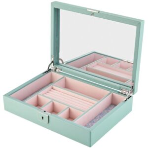 WOLF X LIBERTY Julia Interior Print Medium Jewelry Box - Sage Green