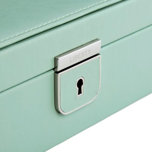 WOLF X LIBERTY Julia Interior Print Medium Jewelry Box - Sage Green - Image 5