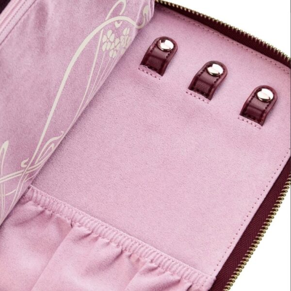 WOLF X LIBERTY Ianthe Travel Jewellery Portfolio - Burgundy - Image 5