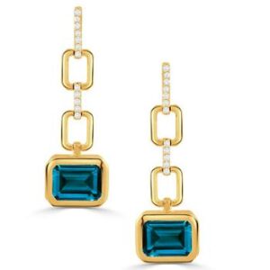 London Blue Topaz Earrings