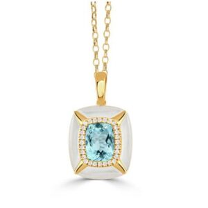 MYKONOS NECKLACE (BLUE TOPAZ)