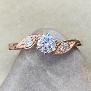 115-17515 ROSE GOLD ENGAGEMENT RING