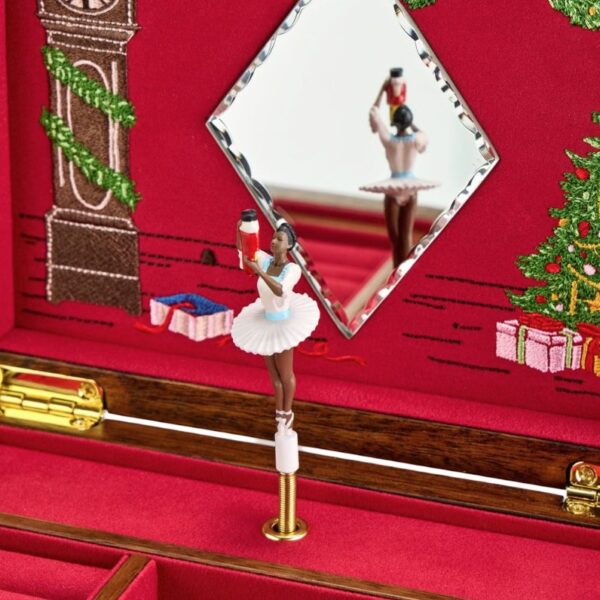 Ballet Musical Jewellery Box – Nutcracker Walnut Wood - Image 4