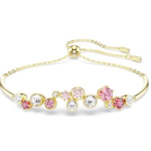 Constella bracelet Mixed cuts, Multicoloured, Gold-tone plated