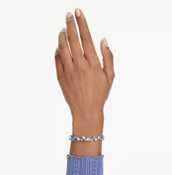 Constella bracelet Mixed cuts, Blue, Rhodium plated - Image 2